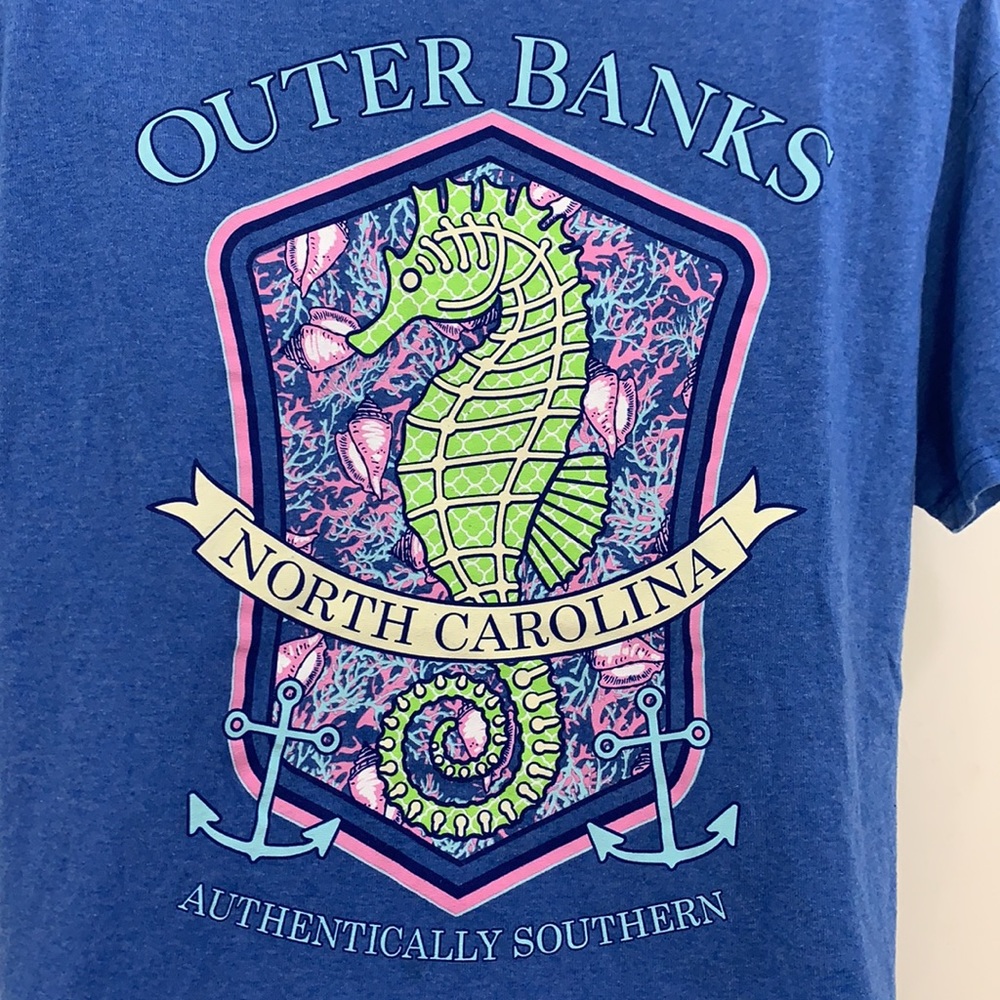 Delta Outer Banks OBX Seahorse T-Shirt  Size M - Picture 2 of 7